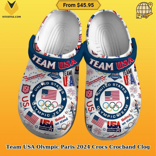 Team USA Olympic Paris 2024 Crocs Crocband Clog