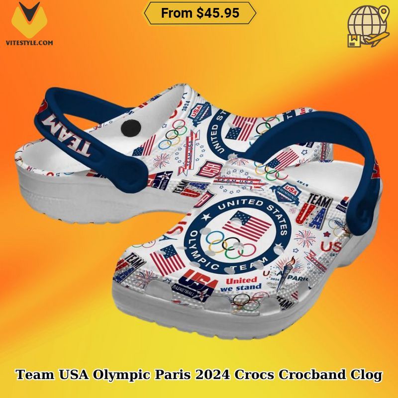 Team USA Olympic Paris 2024 Crocs Crocband Clog