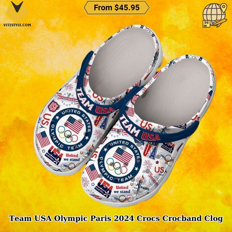 Team USA Olympic Paris 2024 Crocs Crocband Clog