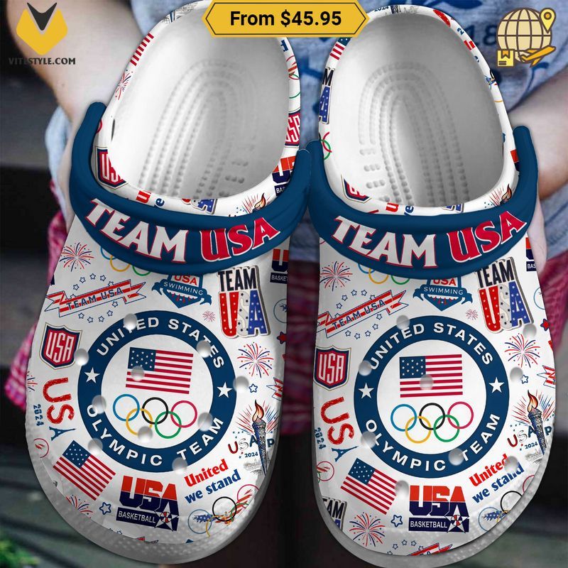 Team USA Olympic Paris 2024 Crocs Crocband Clog