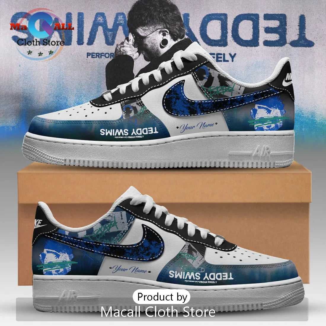 Teddy Swims The UGLY Tour 2026 Air Force 1 Shoes