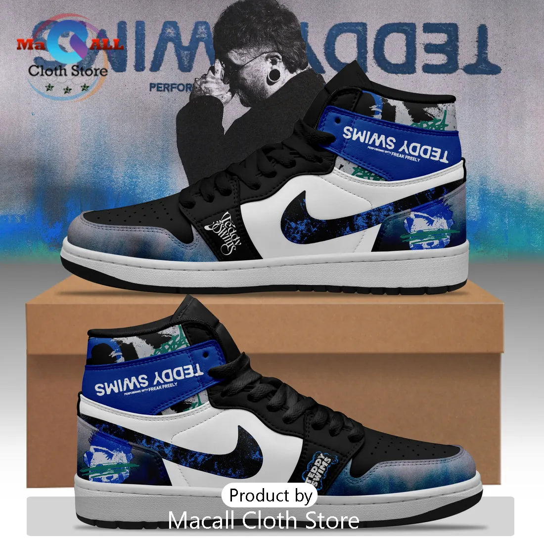 Teddy Swims The Ugly Tour 2026 Custom Air Jordan 1 High Top