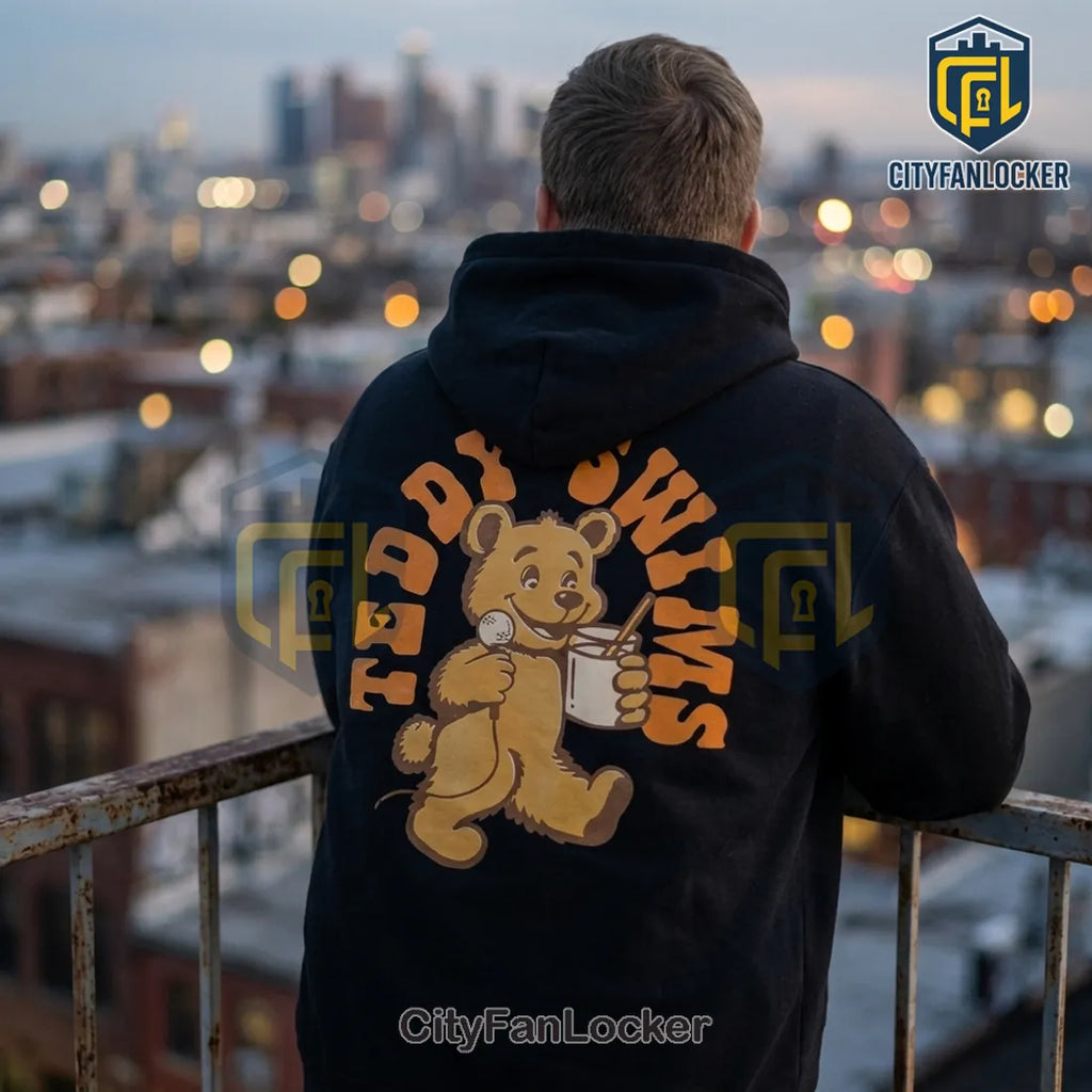 Teddy Swims The Ugly Tour Mascot Bear Black Hoodie