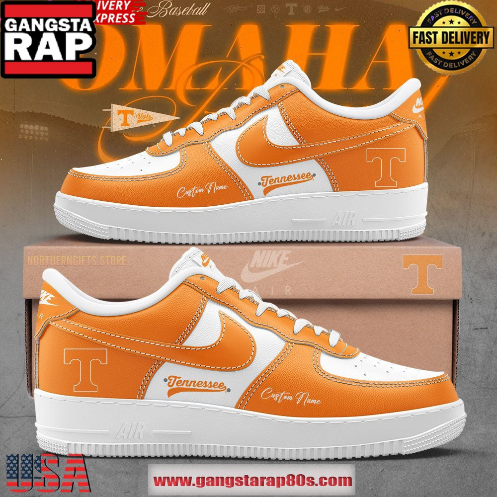 Tennessee Baseball Omaha Custom Air Force 1 Sneakers Shoes