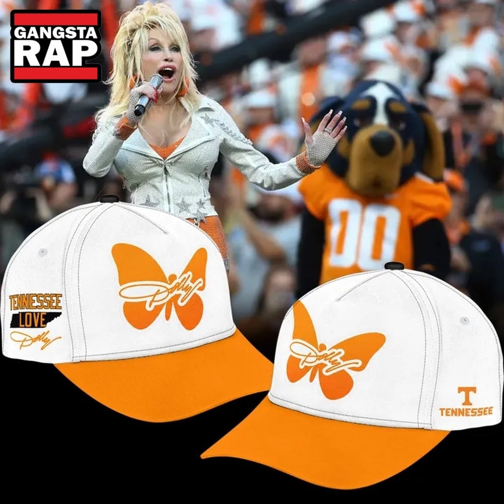 Tennessee Football Dolly Parton Signed Classic Cap, Trendy Music Baseball Cap