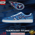 Tennessee Football NFL Team Logo Air Force 1 Sneakers Shoes Sneakers