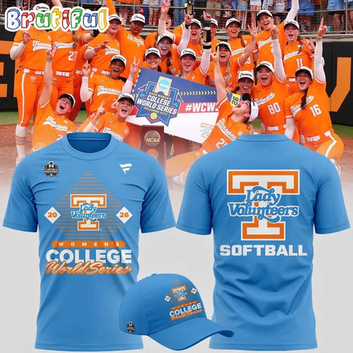 Tennessee Lady Vols 2026 NCAA Softball Women’s College World Series Limited Edition Blue T Shirt