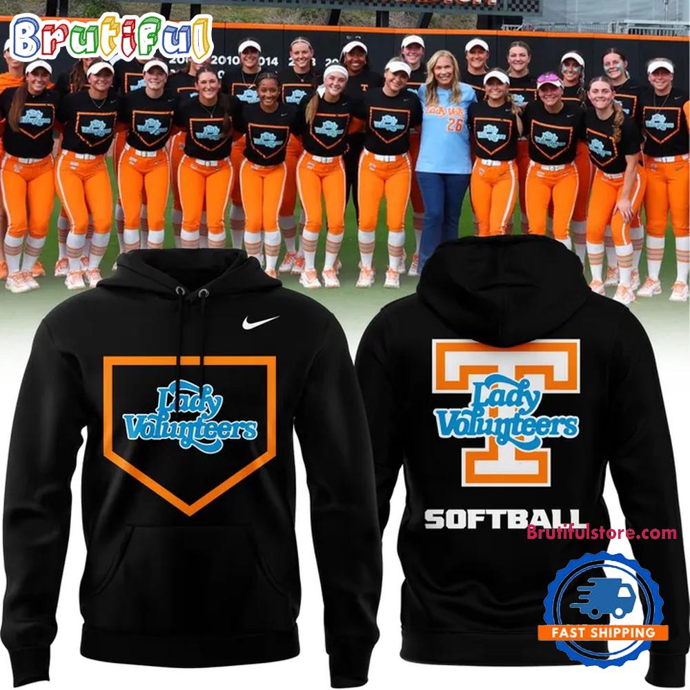 Tennessee Lady Volunteers Softball 2026 Black Uniform Limited Hoodie T-Shirt