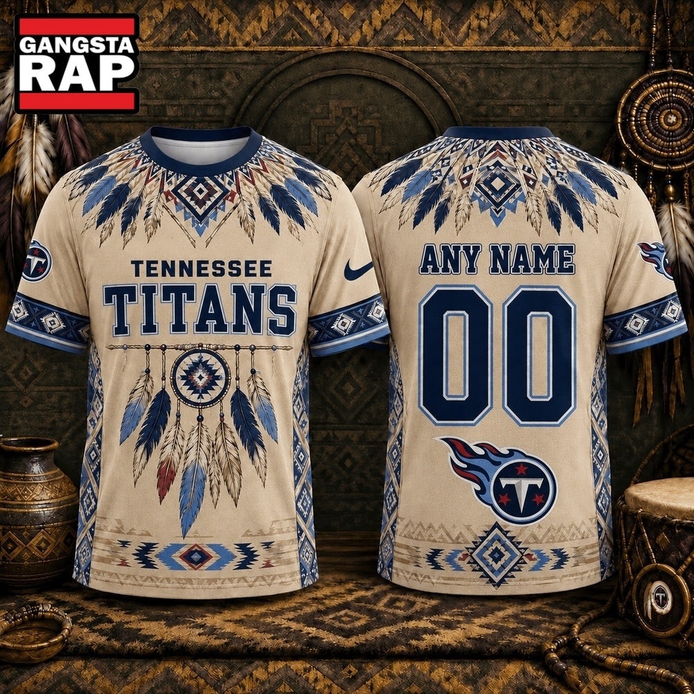 Tennessee Titans 2026 NFL Native American Heritage 3D Shirt, Football New Design Shirt