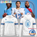Tennessee Titans 2026 NFL New Uniform White Hoodie T-Shirt