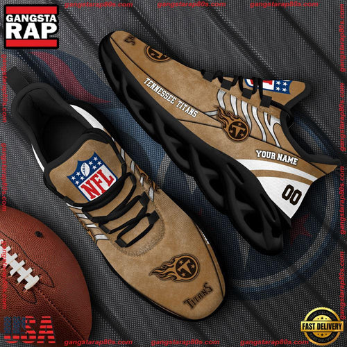 NFL Tennessee Titans New Design Max Soul Shoes, Running Sneakers
