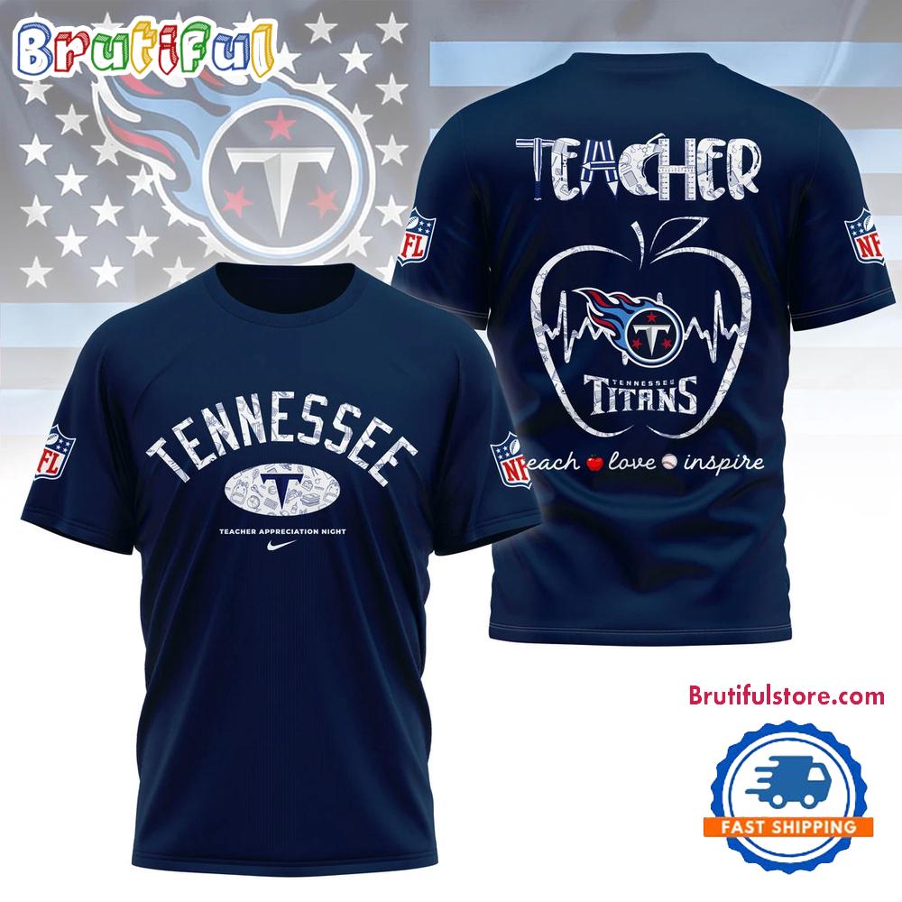 Tennessee Titans Teacher Appreciation Night 2025 3D Shirt