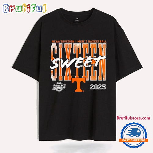 Tennessee Volunteers 2025 March Madness Sweet 16 T Shirt