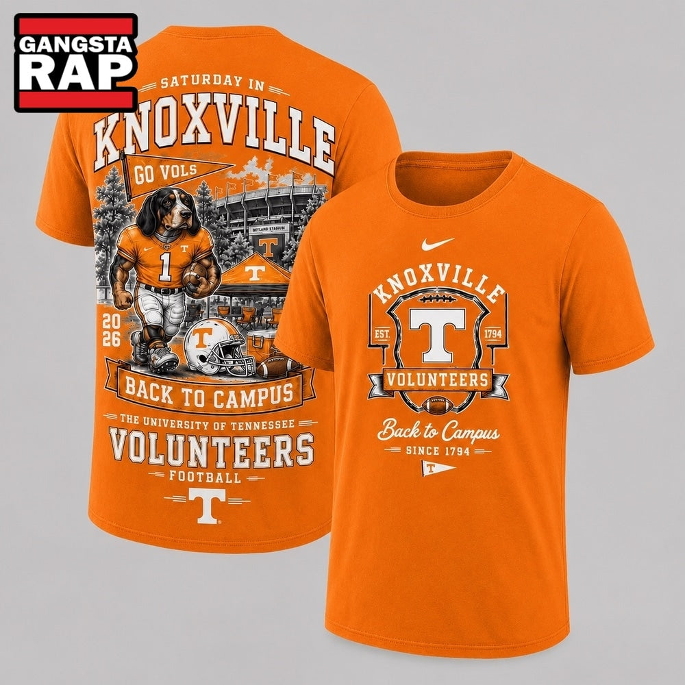Tennessee Volunteers 2026 NCAA Back To Campus 3D Shirt