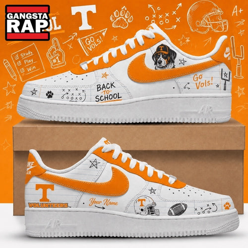 Tennessee Volunteers 2026 NCAA Football Back To School Air Force 1 Shoes Sneakers