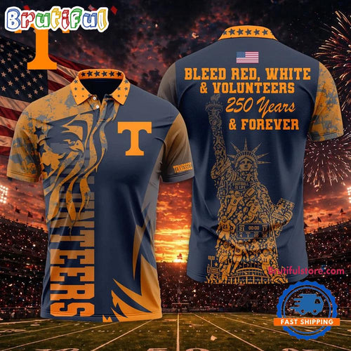 Tennessee Volunteers 2026 NCAA Independance Day Design Polo Shirt