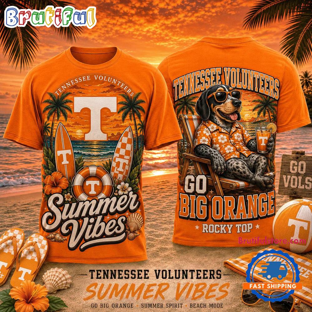 Tennessee Volunteers 2026 NCAA Summer Vibes Limited Edition 3D T Shirt