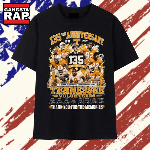 Tennessee Volunteers Football 135th Anniversary 1891 2026 T Shirt