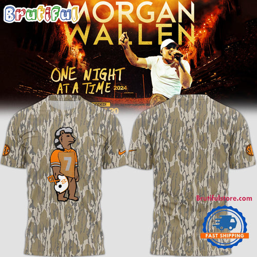 Tennessee Volunteers Football x Morgan Wallen Camo Tshirt