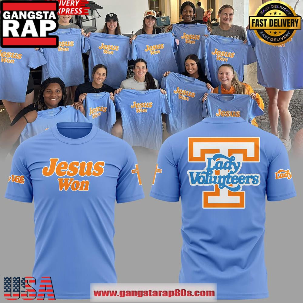 Tennessee Volunteers “Jesus Won” 2025 Unisex T Shirt