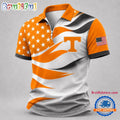 Tennessee Volunteers NCAA Freedom Wave Zipper Polo Shirt