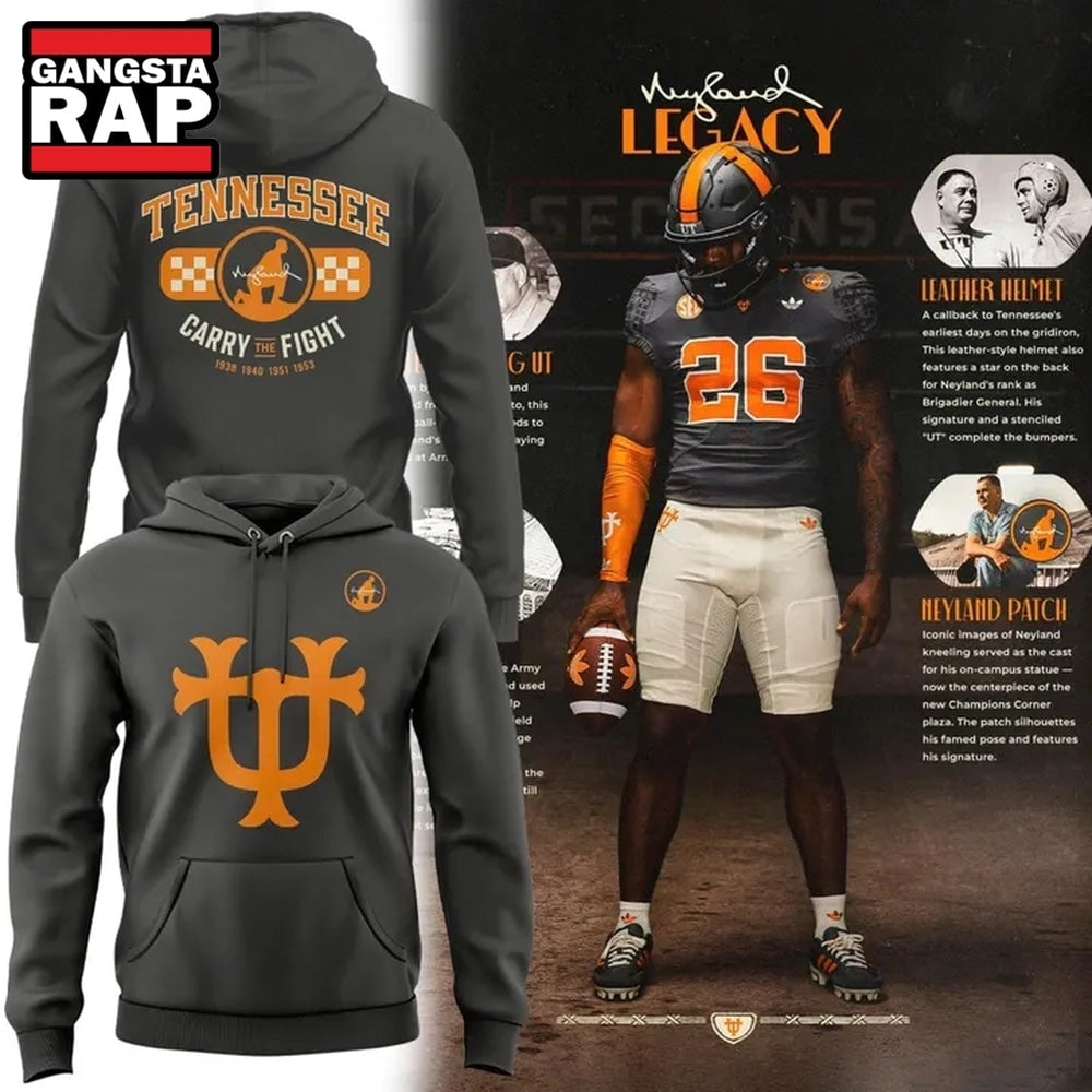 Tennessee Volunteers Neyland Legacy Smokey Grey 2026 Hoodie T-Shirt