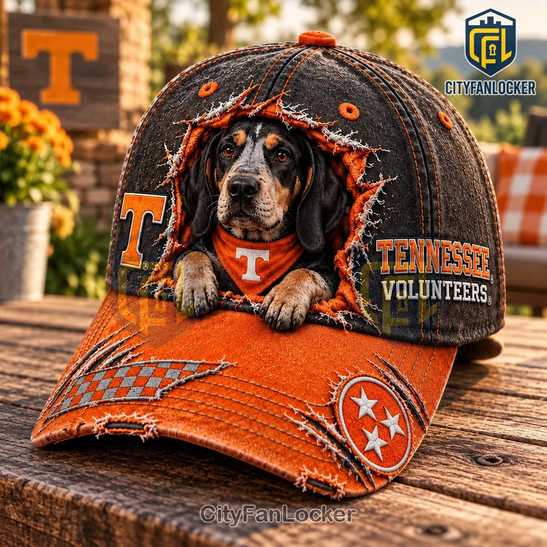 Tennessee Volunteers Puppy Mascot Distressed Baseball Cap