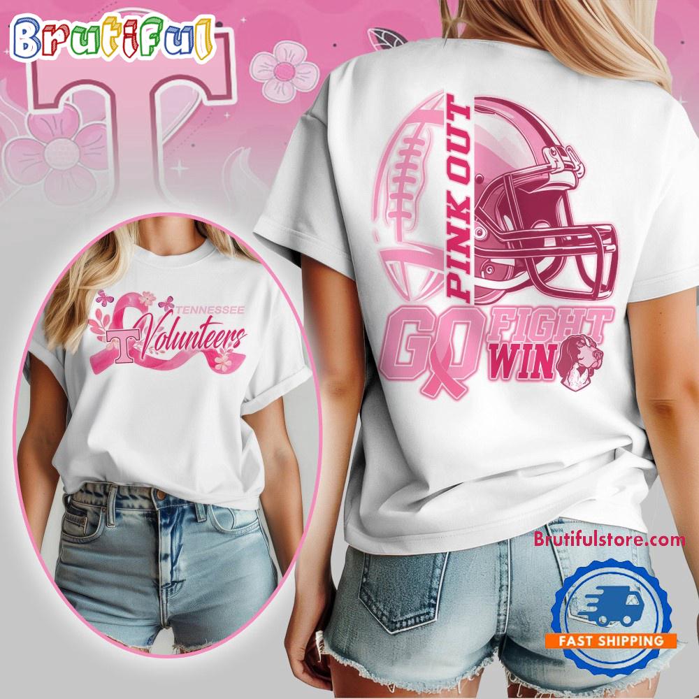 Tennessee Volunteers Tackle Breast Cancer New Design Unisex T Shirt
