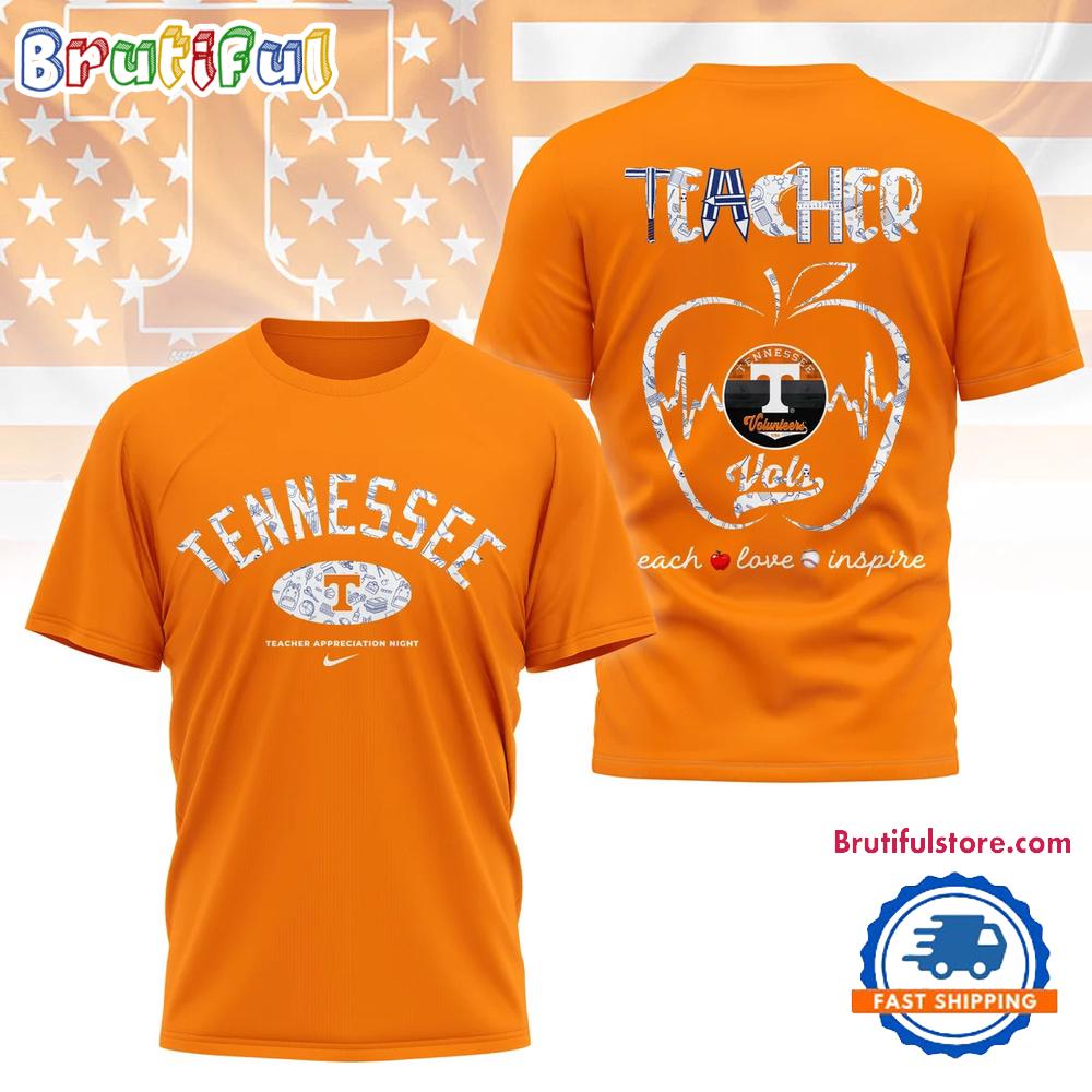 Tennessee Volunteers Teacher Appreciation Night 3D Shirt