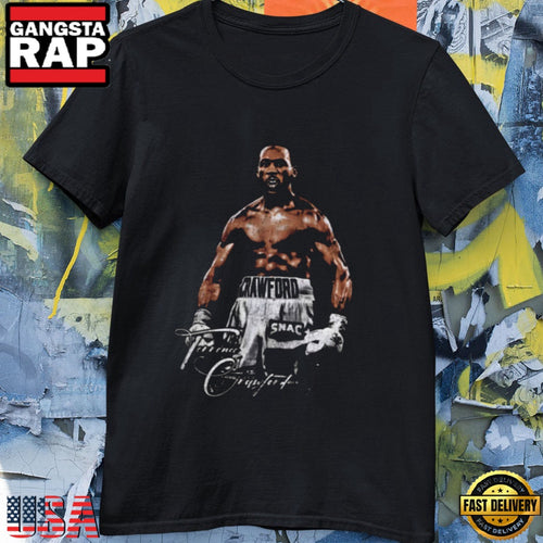 Terence Crawford Bud Boxing Photo Signature T Shirt