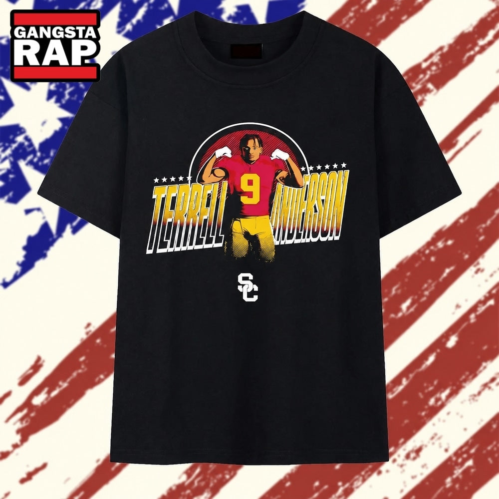 Terrell Anderson 9 USC Trojans Football Player T Shirt