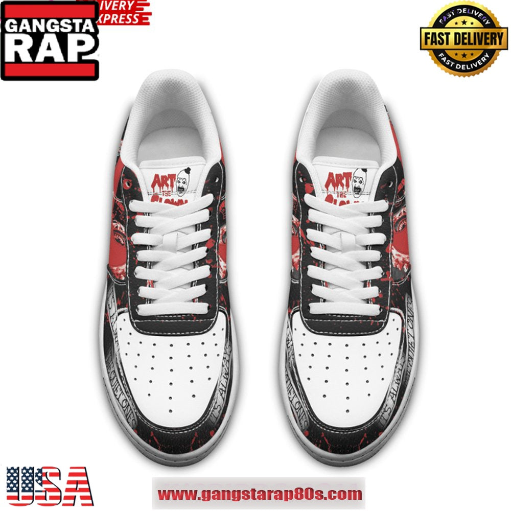 Terrifier 3 Limited Edition Air Force 1 Running Sneakers Shoes