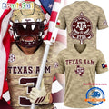 Texas A&M Aggies 2026 Honor & Support Camo Football Jersey