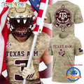 Texas A&M Aggies 2026 Honor & Support Camo Limited Edition 3D Shirt