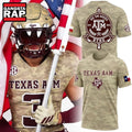 Texas A&M Aggies 2026 Honor & Support Camo Limited Edition 3D Shirt
