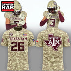 Texas A&M Aggies 2026 Honor & Support Camo Hoodie T-Shirt