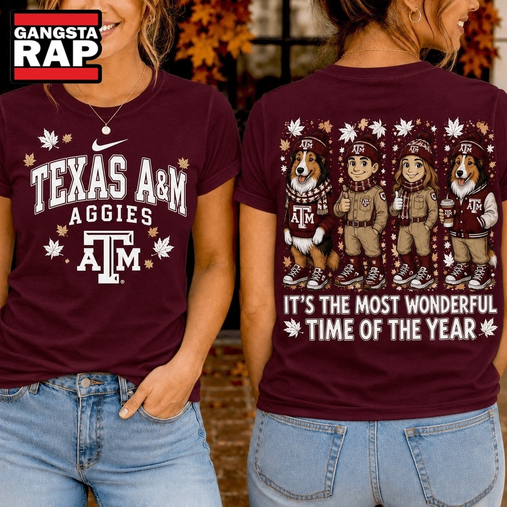 Texas A&M Aggies 2026 NCAA Autumn Festive Cheer T Shirt