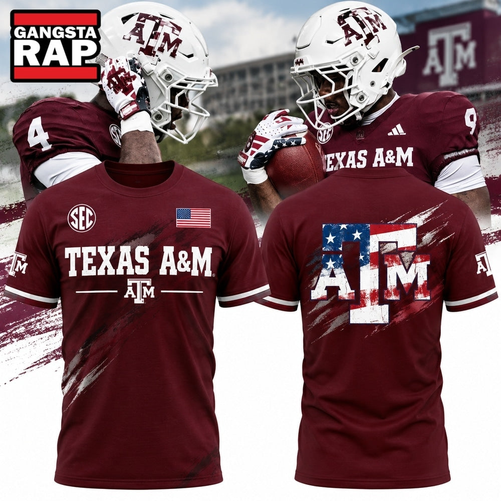 Texas A&M Aggies x Salute to Service Limited Edition 2026 Red Shirt