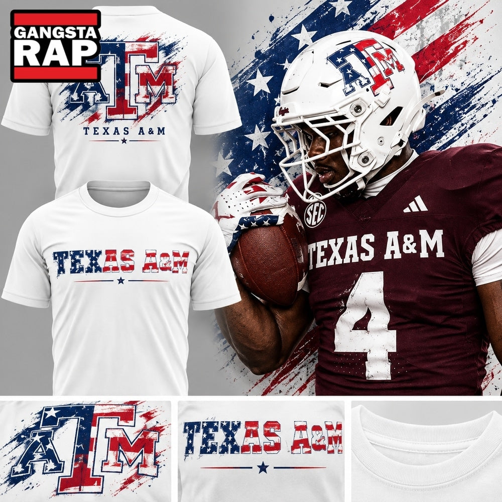 Texas A&M Aggies x Salute to Service Limited Edition 2026 White Shirt