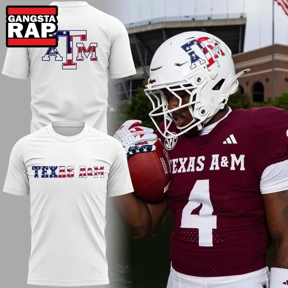 Texas A&M Football Salute to Service New Design T Shirt