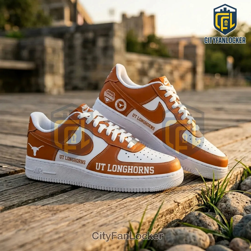 Texas Longhorns 2026 National Champions Custom Air Force 1 Sneakers