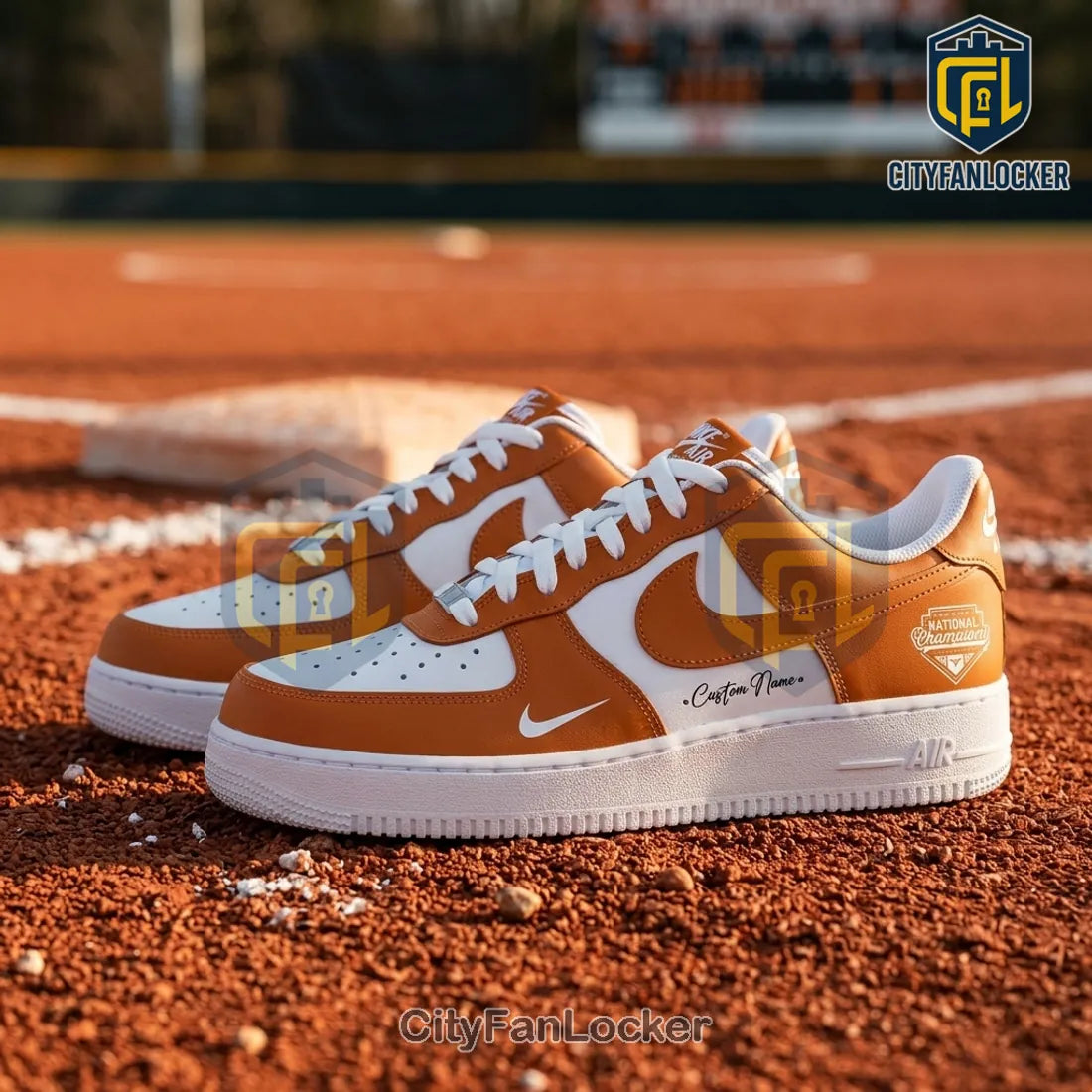 Texas Longhorns 2026 National Champions Custom Air Force 1 Sneakers