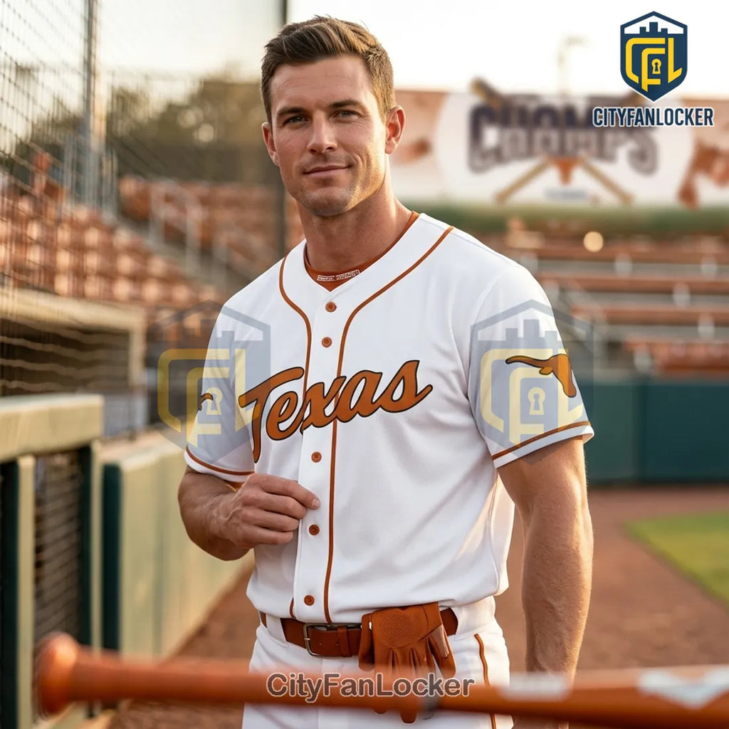 Texas Longhorns 2026 SEC Softball Tournament Champions Baseball Jersey