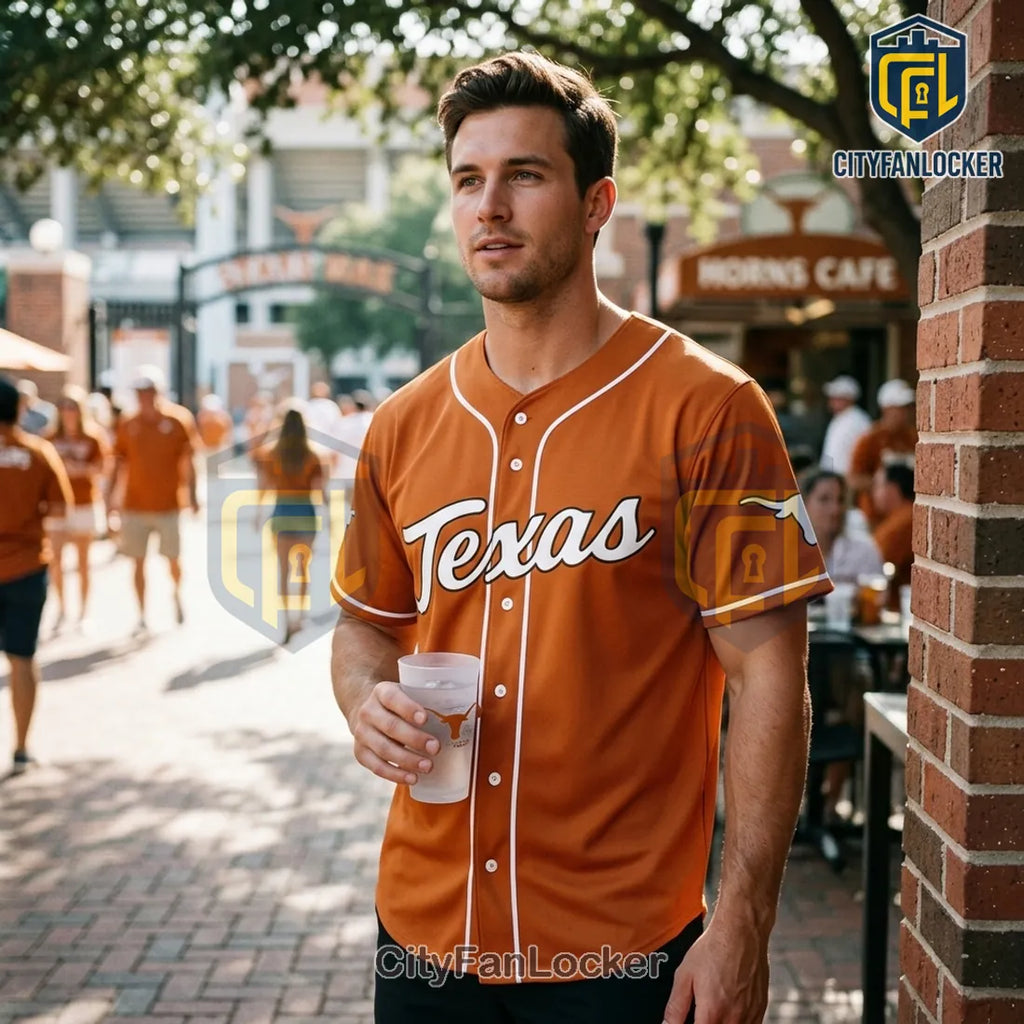Texas Longhorns 2026 Softball Champs Commemorative Baseball Jersey