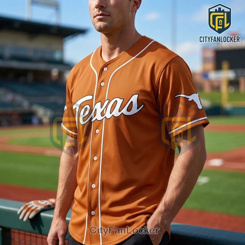 Texas Longhorns 2026 Softball Champs Commemorative Baseball Jersey