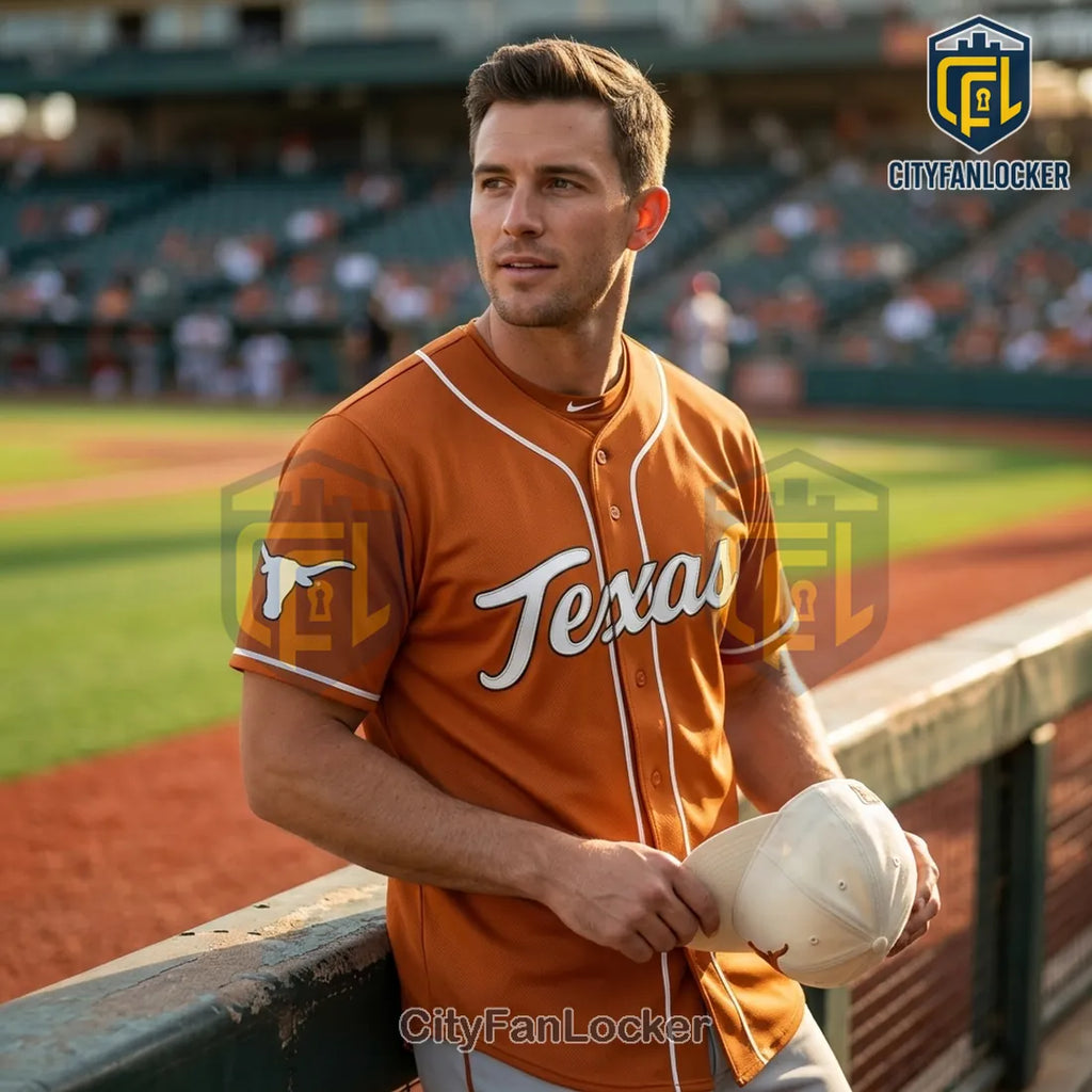 Texas Longhorns 2026 Softball Champs Commemorative Baseball Jersey