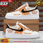Texas Longhorns Hook ‘Em Horns Custom Air Force 1 Sneakers Shoes