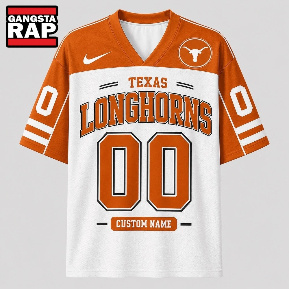 Texas Longhorns NCAA College Team Pride Personalized Football jersey