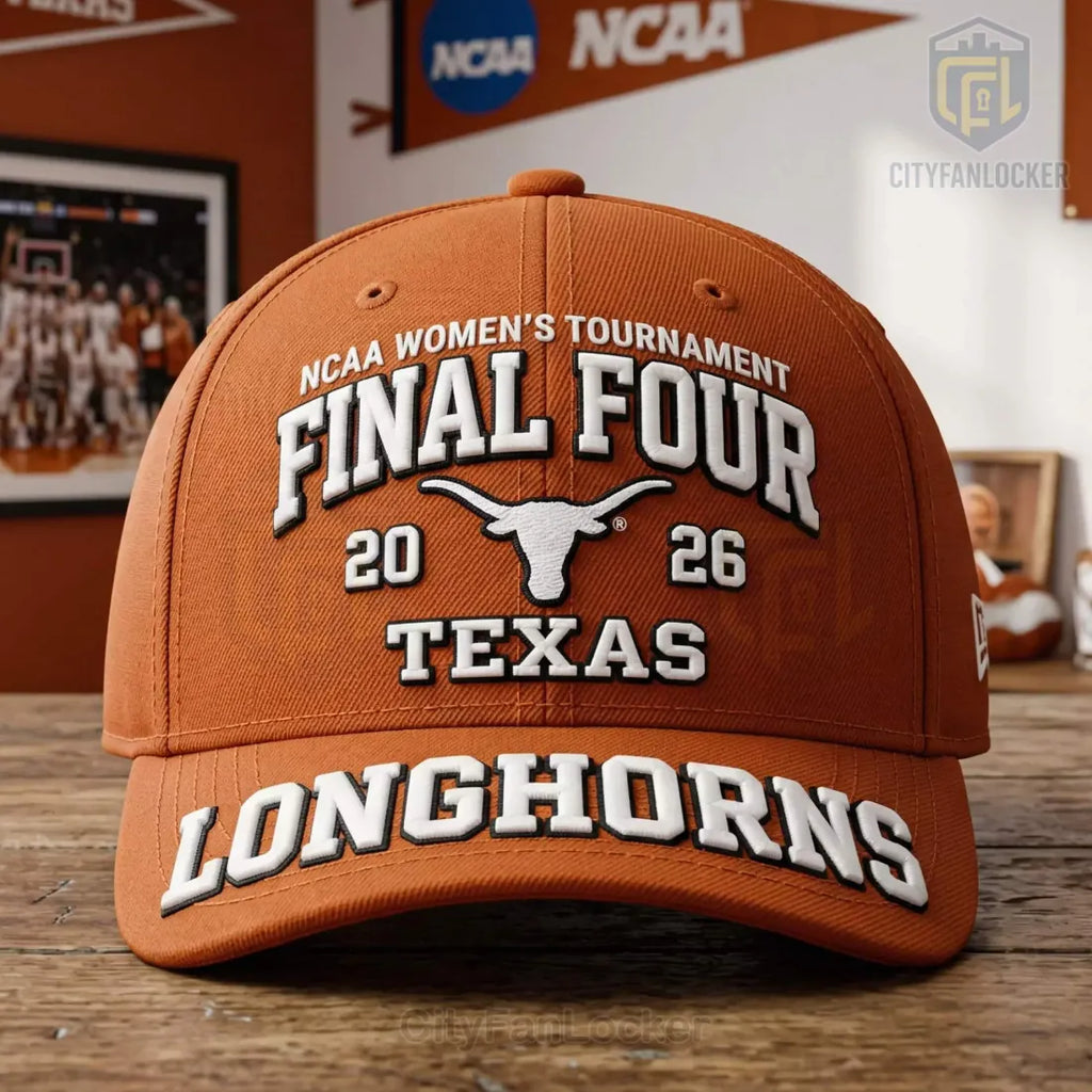 Texas Longhorns NCAA Women’s Final Four 2026 Commemorative Embroidered Baseball Cap