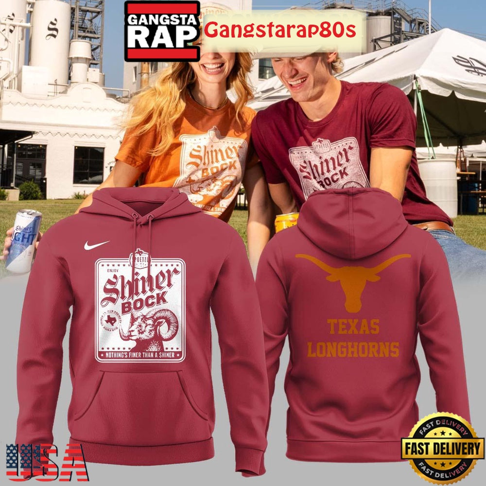 Texas Longhorns Shine Bock Nothing’s Finer Than A Texas Saturday Red Special Edition All Over Print Hoodie